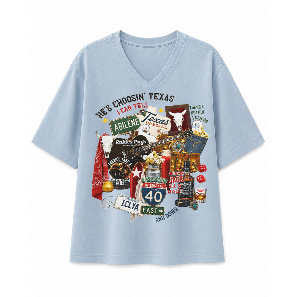 Choosin’ Texas Western Country Concert Cowgirl T-shirt