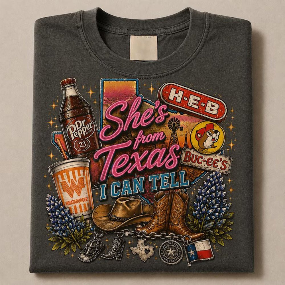 She's From Texas , Retro Texas T-shirt