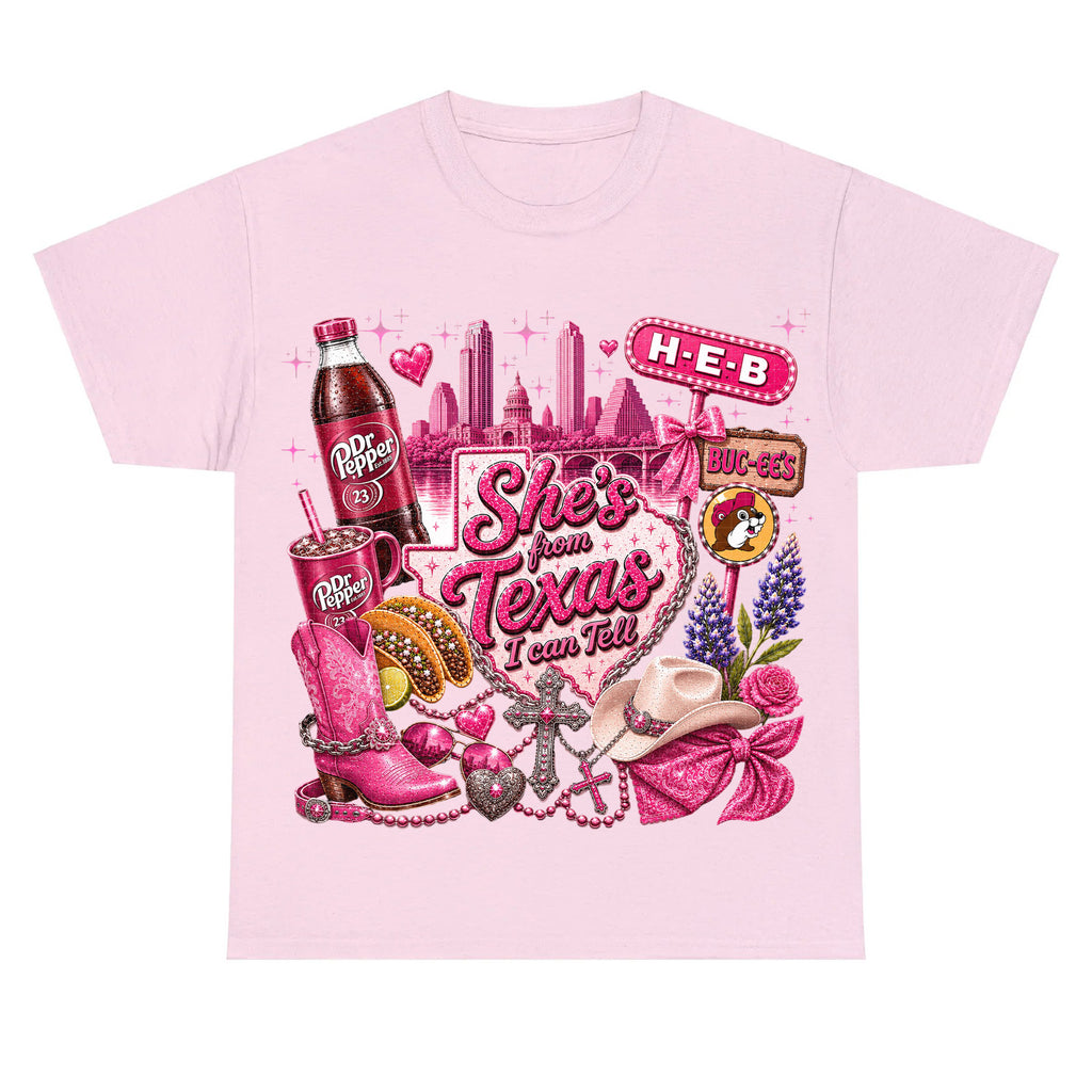She's From Texas I Can Tell Tee Southern State Pride Gift