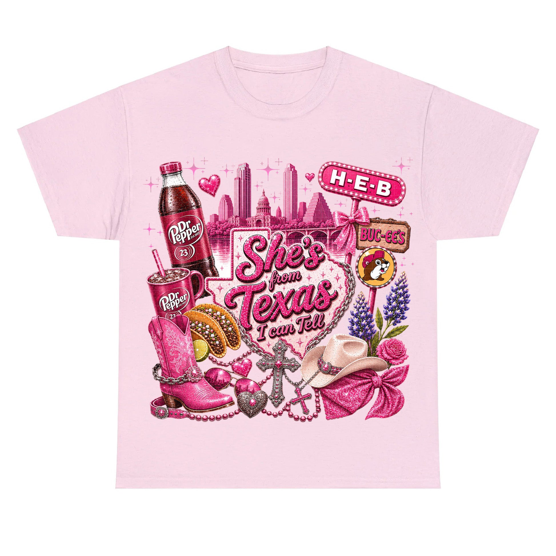 She's From Texas I Can Tell Tee Southern State Pride Gift