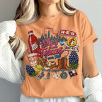 "She's From Texas I Can Tell" Unisex Cuffed-sleeve Texas Residents T-shirt