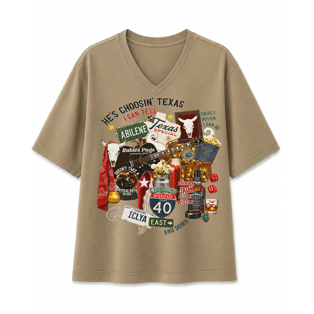 Choosin’ Texas Western Country Concert Cowgirl T-shirt