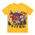 She's From Texas I Can Tell Unisex Travel T-shirt