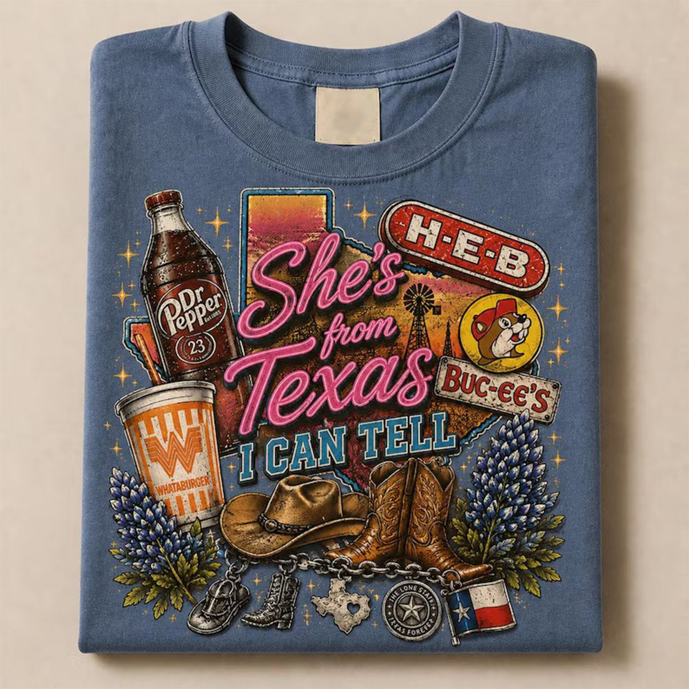 She's From Texas , Retro Texas T-shirt