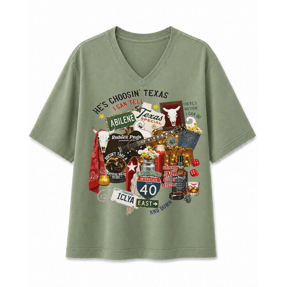 Choosin’ Texas Western Country Concert Cowgirl T-shirt