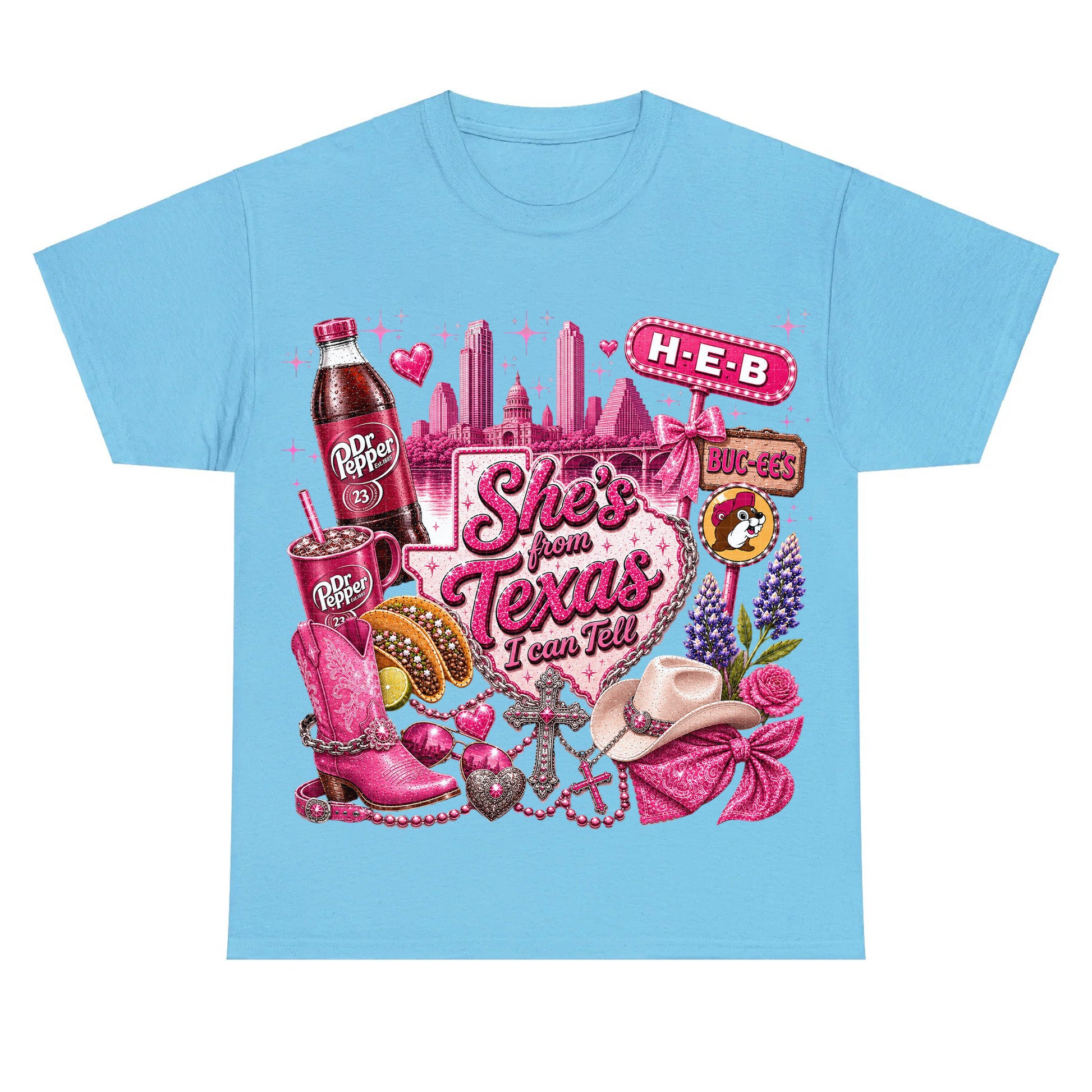 She's From Texas I Can Tell Tee Southern State Pride Gift