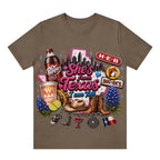 She's From Texas I Can Tell Unisex Travel T-shirt