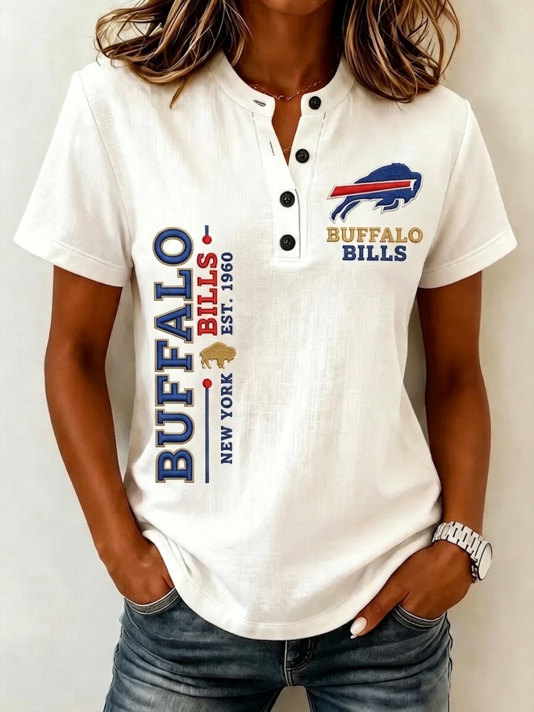 Women's Football Print Shirt