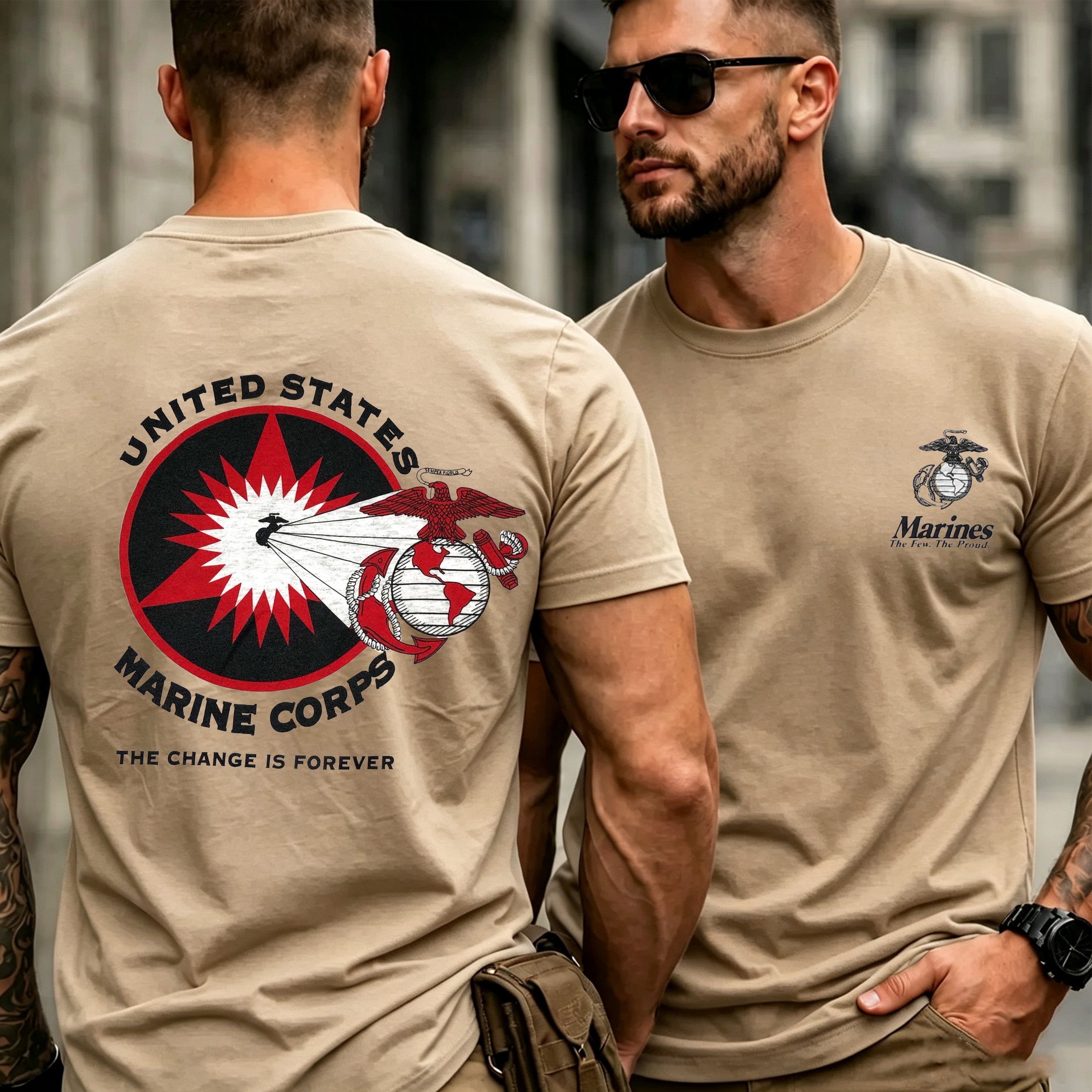 USMC Military Style Graphic T-Shirt