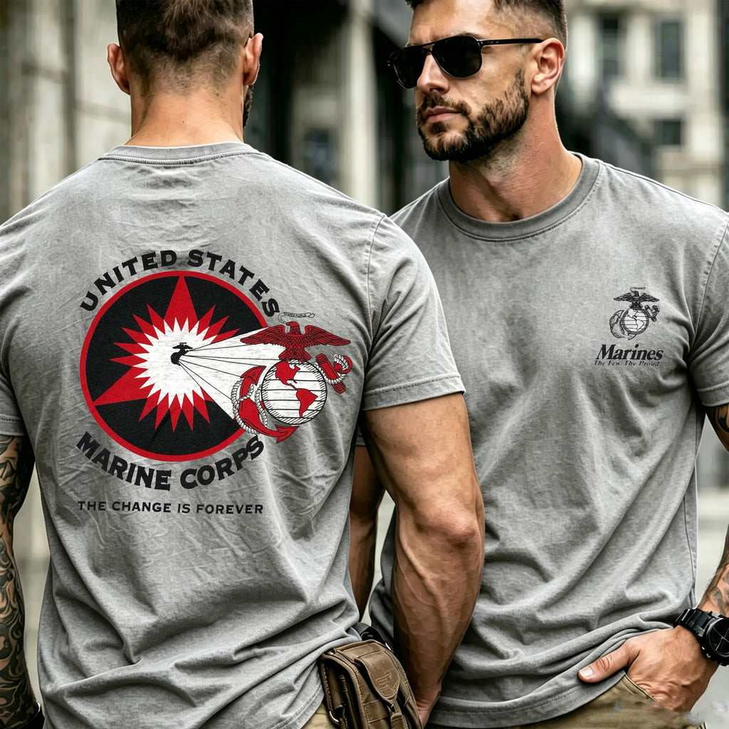 USMC Military Style Graphic T-Shirt