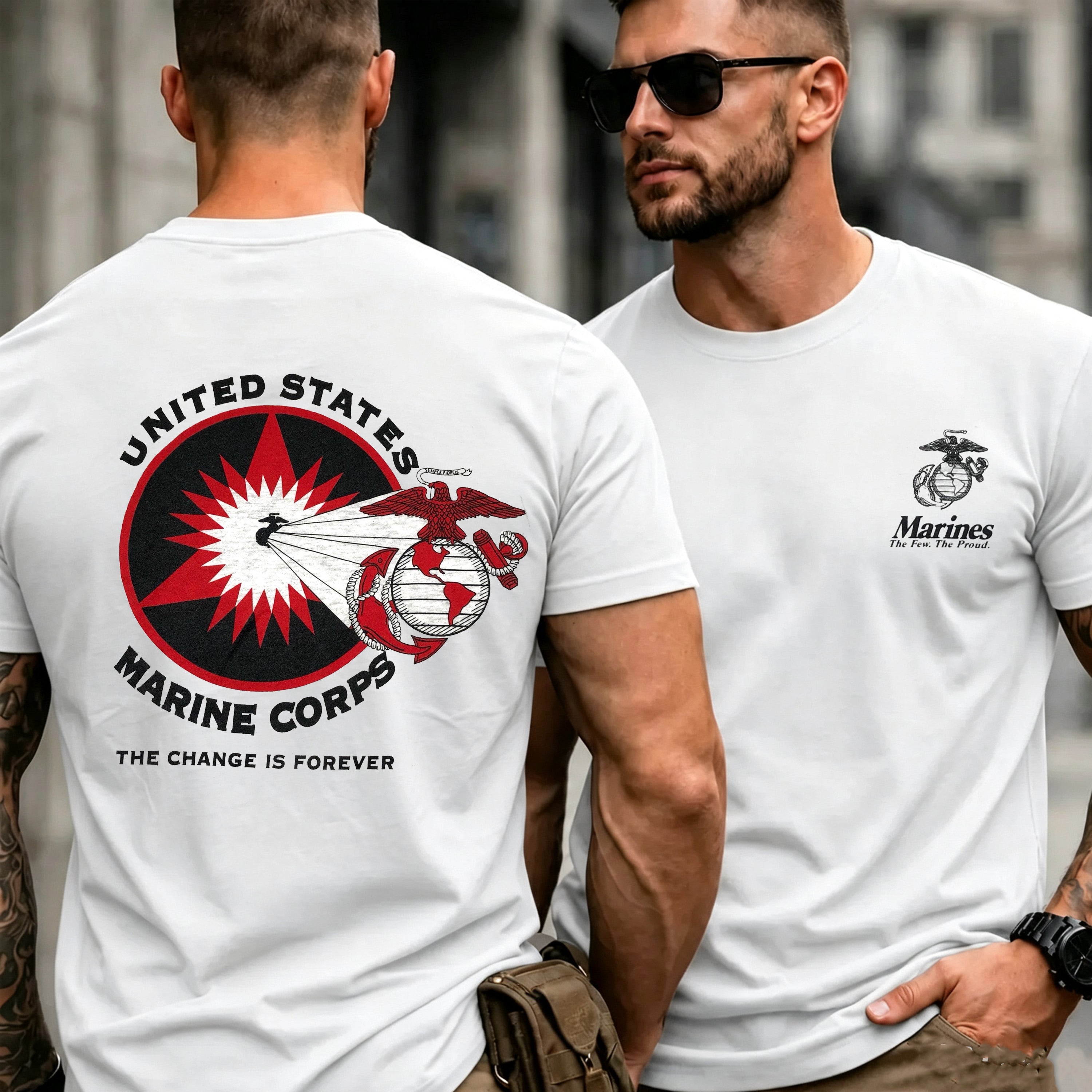 USMC Military Style Graphic T-Shirt