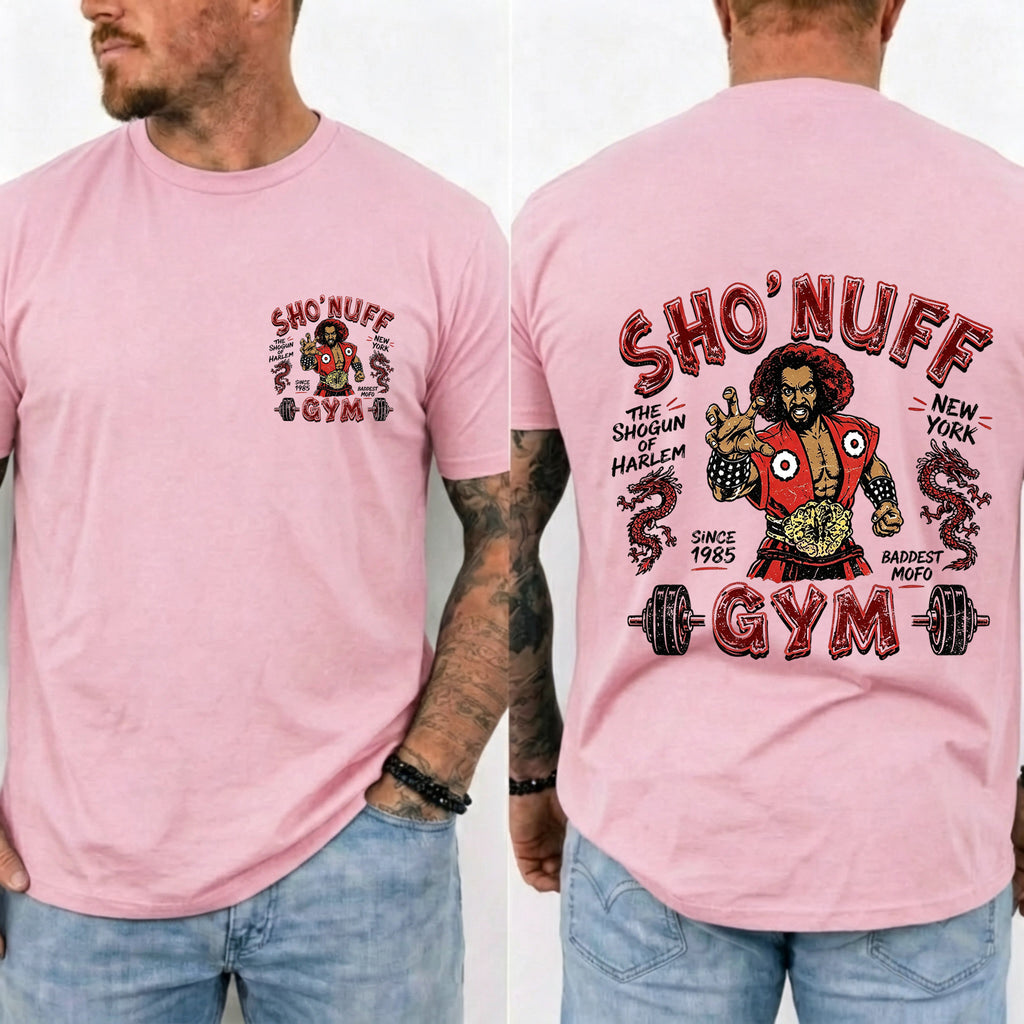 Sho' Nuff Gym Double‑Sided Graphic T‑Shirt Retro Movie Tee