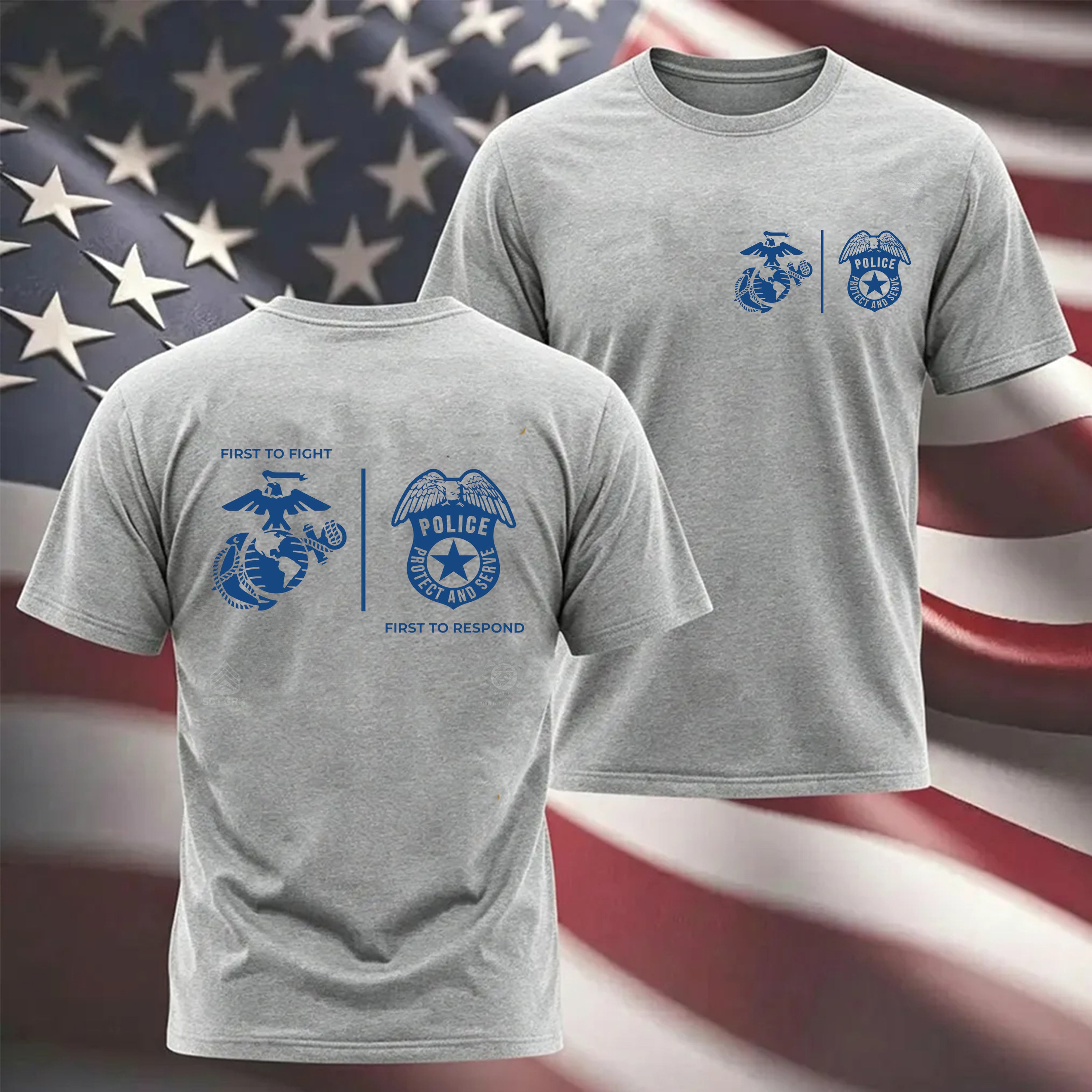 USMC First Responders Police T-shirt