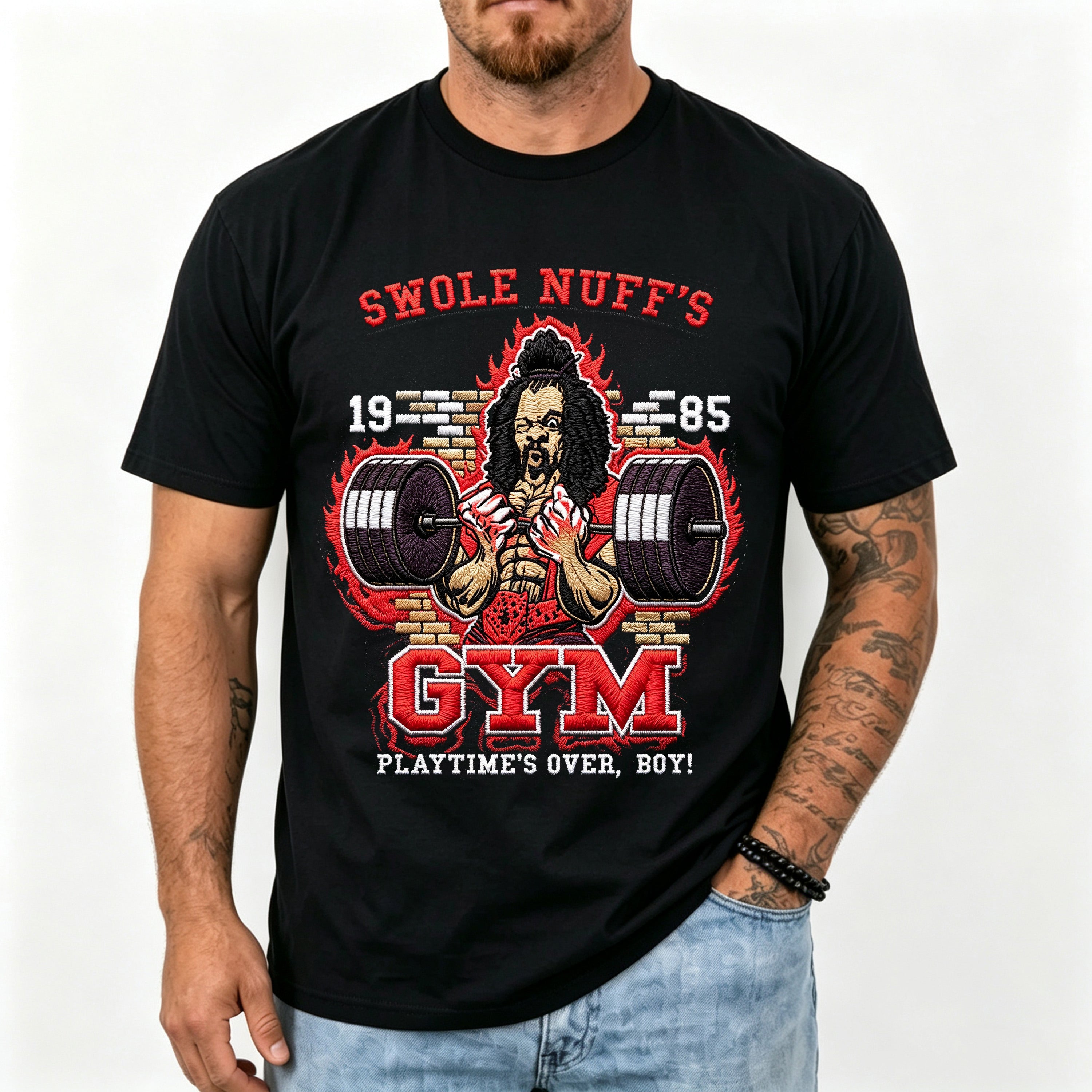 Swole Nuff's Gym 1985 T-Shirt