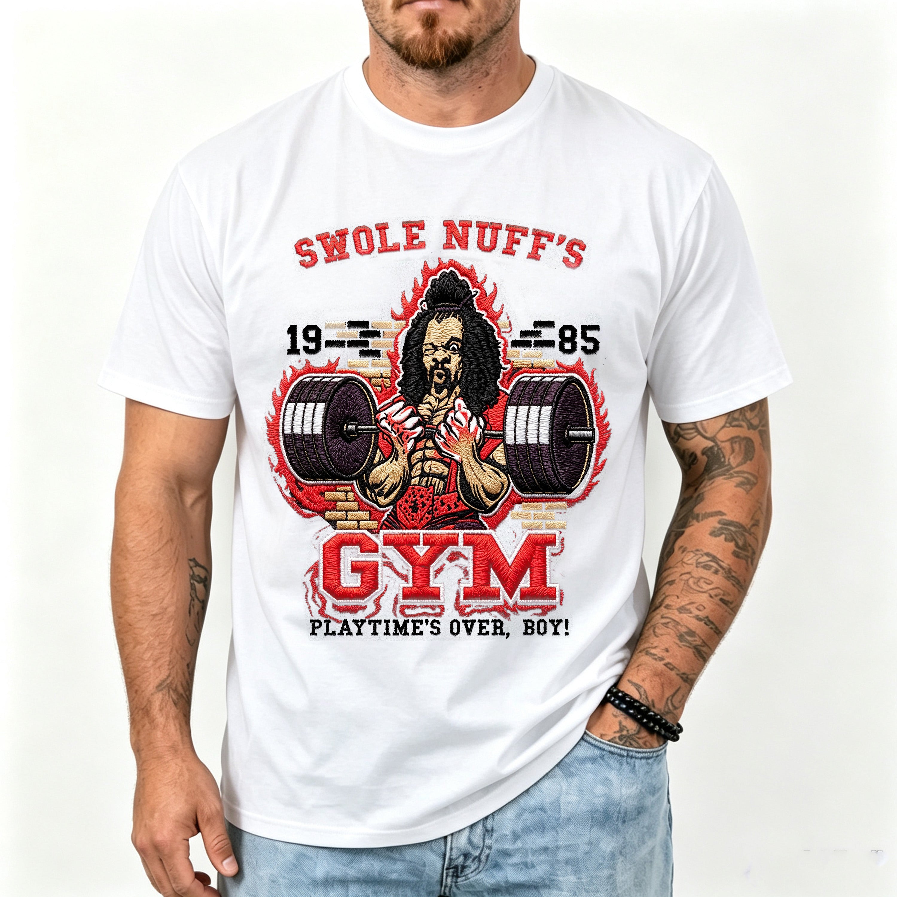 Swole Nuff's Gym 1985 T-Shirt