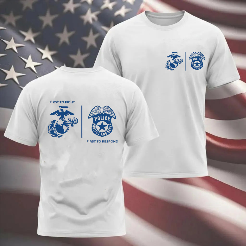 USMC First Responders Police T-shirt