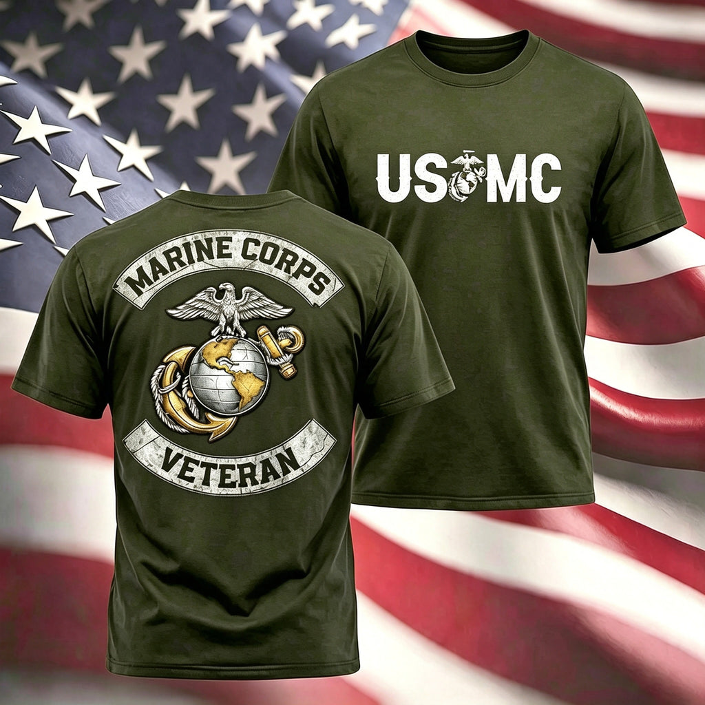 Retro Warrior Badge Print Men Casual Tee