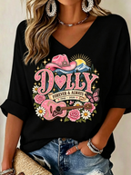 Women'S Country Music Printed Casual T-Shirt