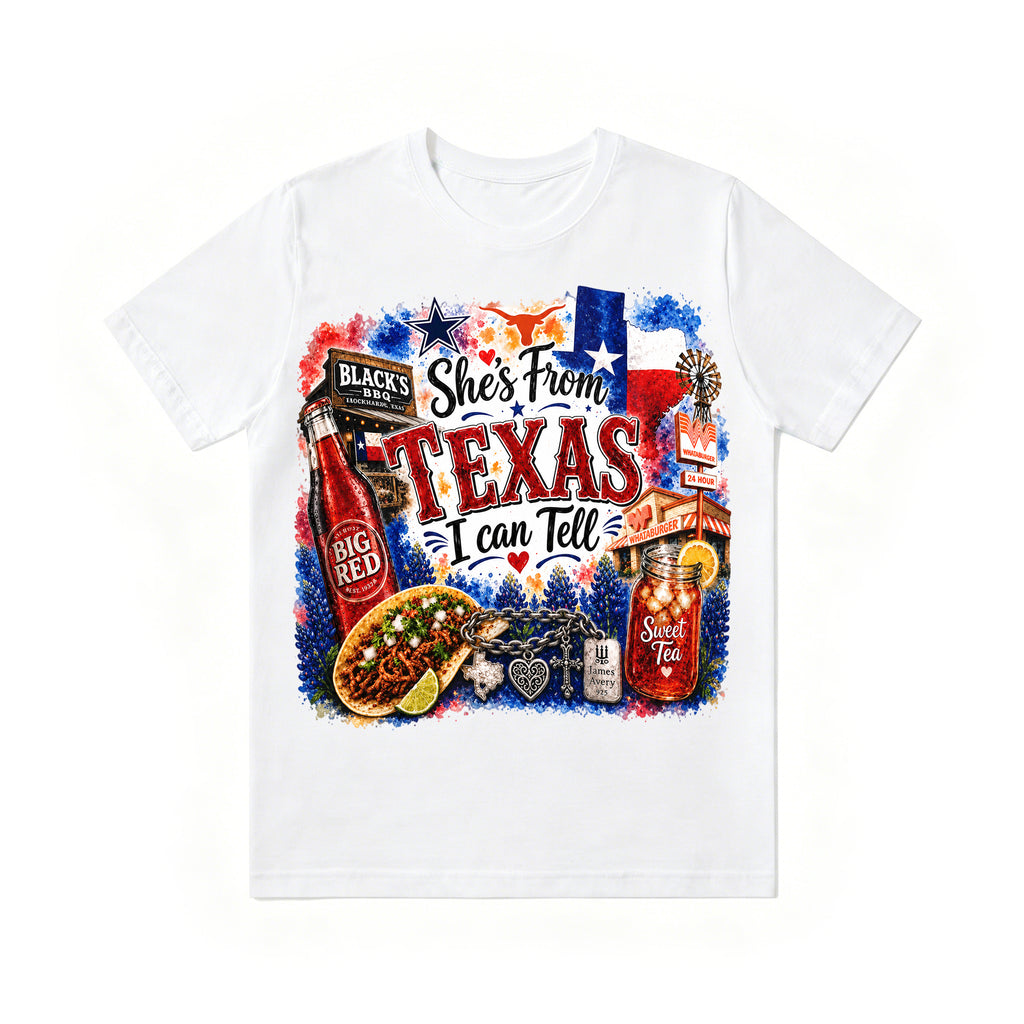 Shes from Texas I Can Tell Lyric Unisex T-shirt