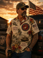 United States Marine Corps Patriot Hawaiian Shirt