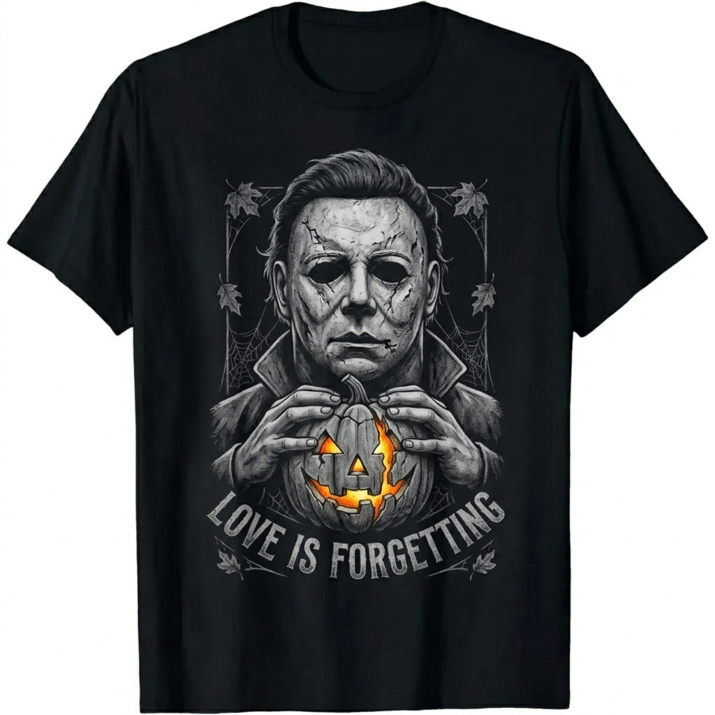 Horror Character Pumpkin Casual Short‑Sleeve T‑Shirt