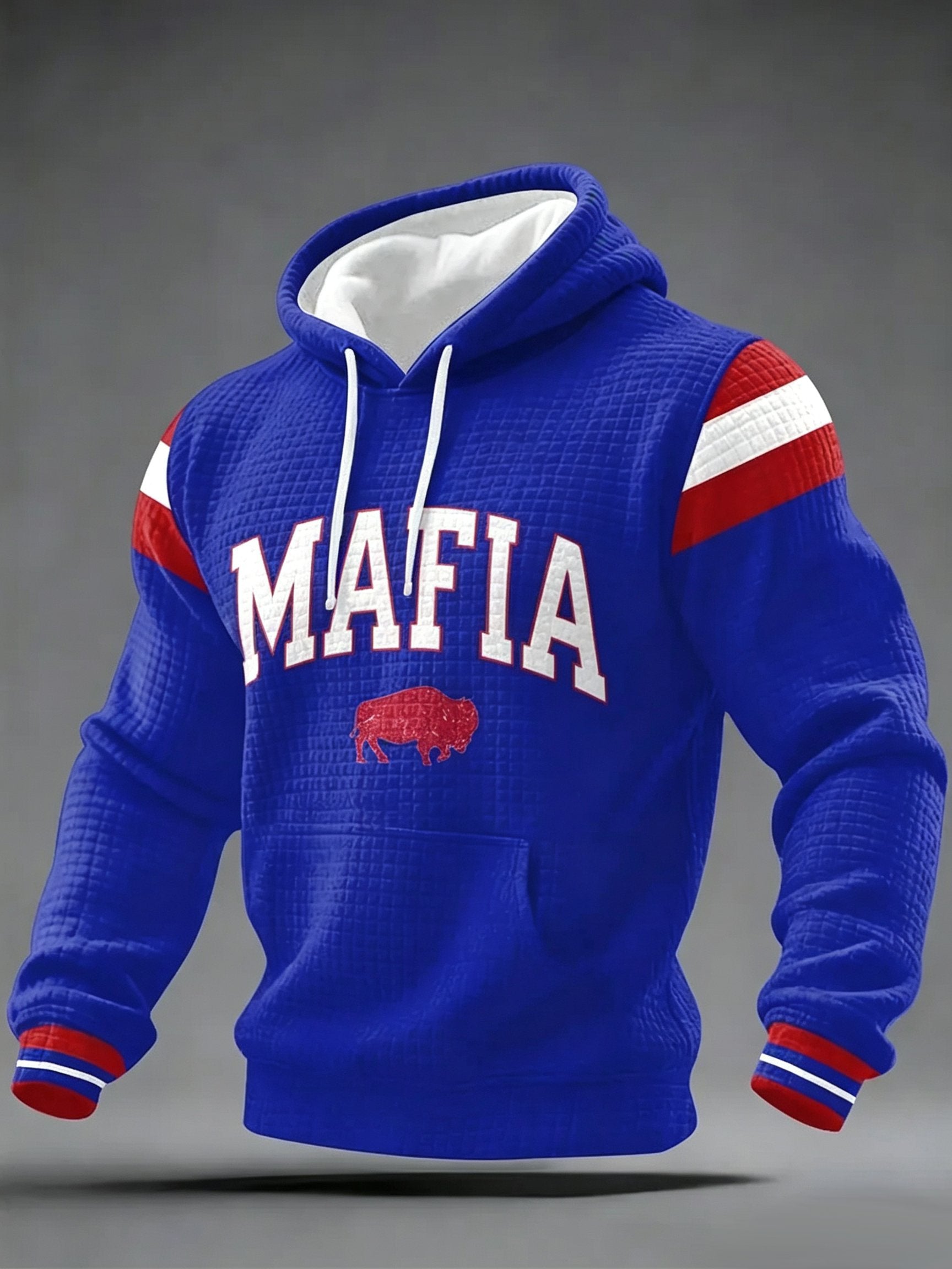 Men's Rugby Lovers Printed Casual Hoodie