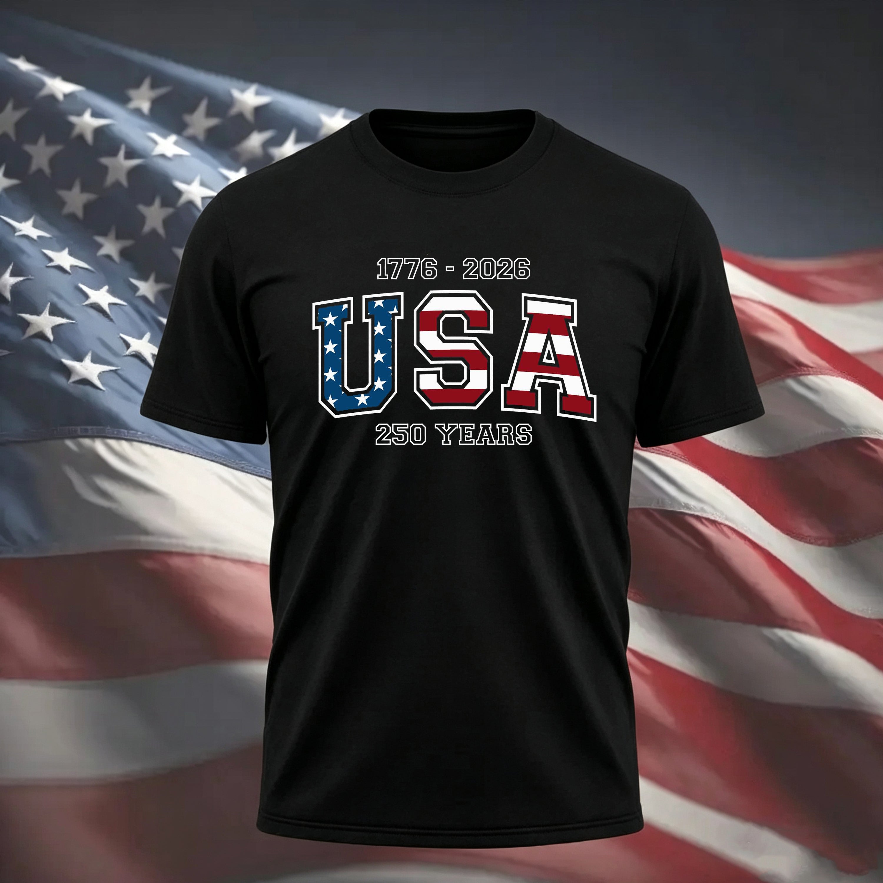 USA 250 Years Flag T-Shirt