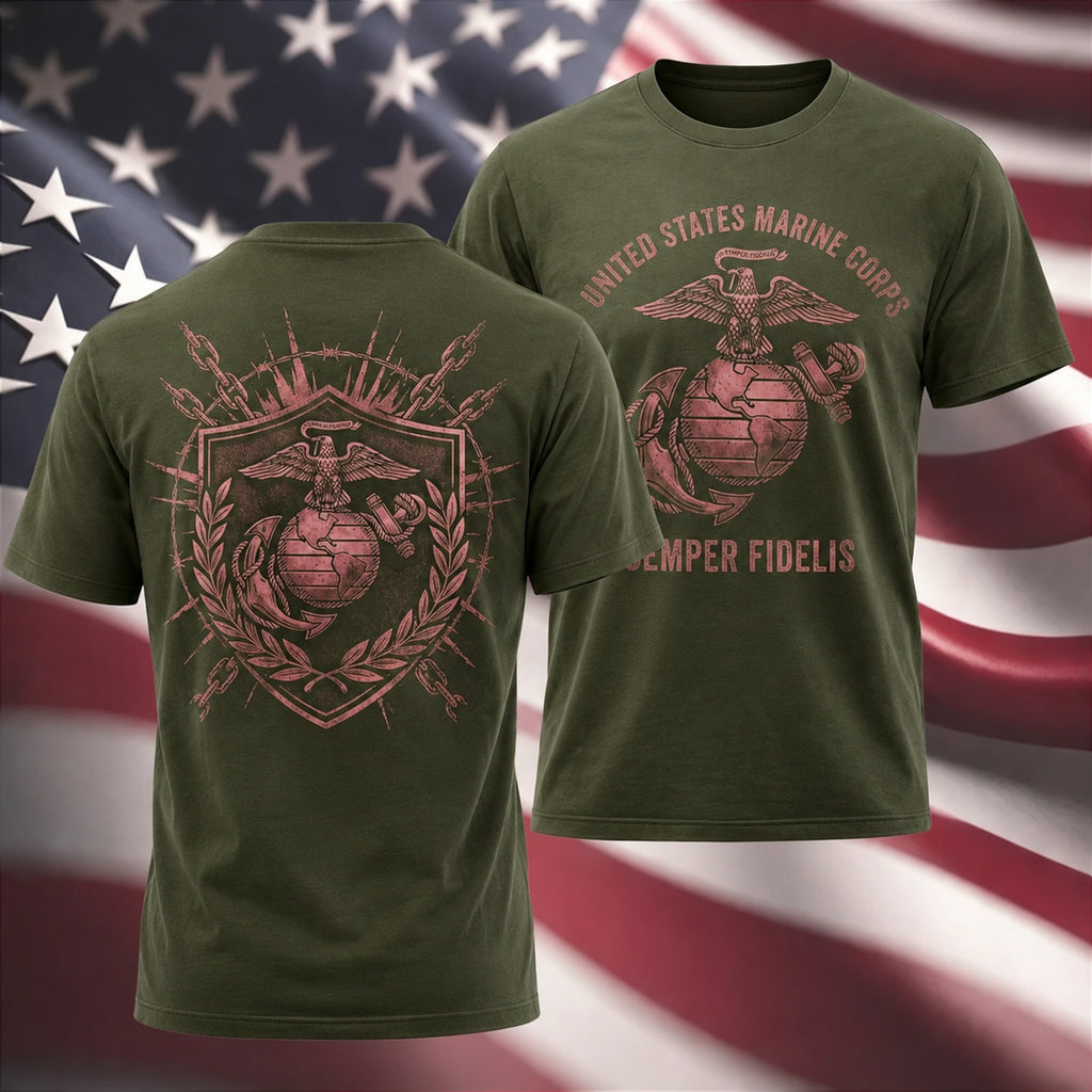 Men Retro Laurel Badge Graphic Tee