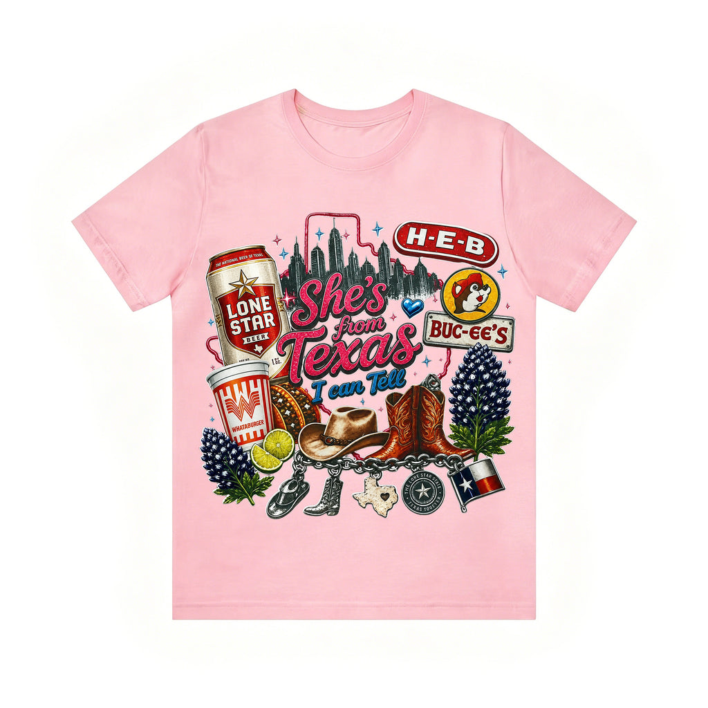 "She's From Texas I Can Tell" Unisex T-shirt