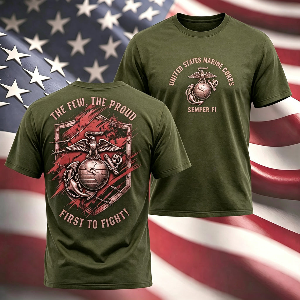 Men Retro Warrior Slogan Graphic Tee