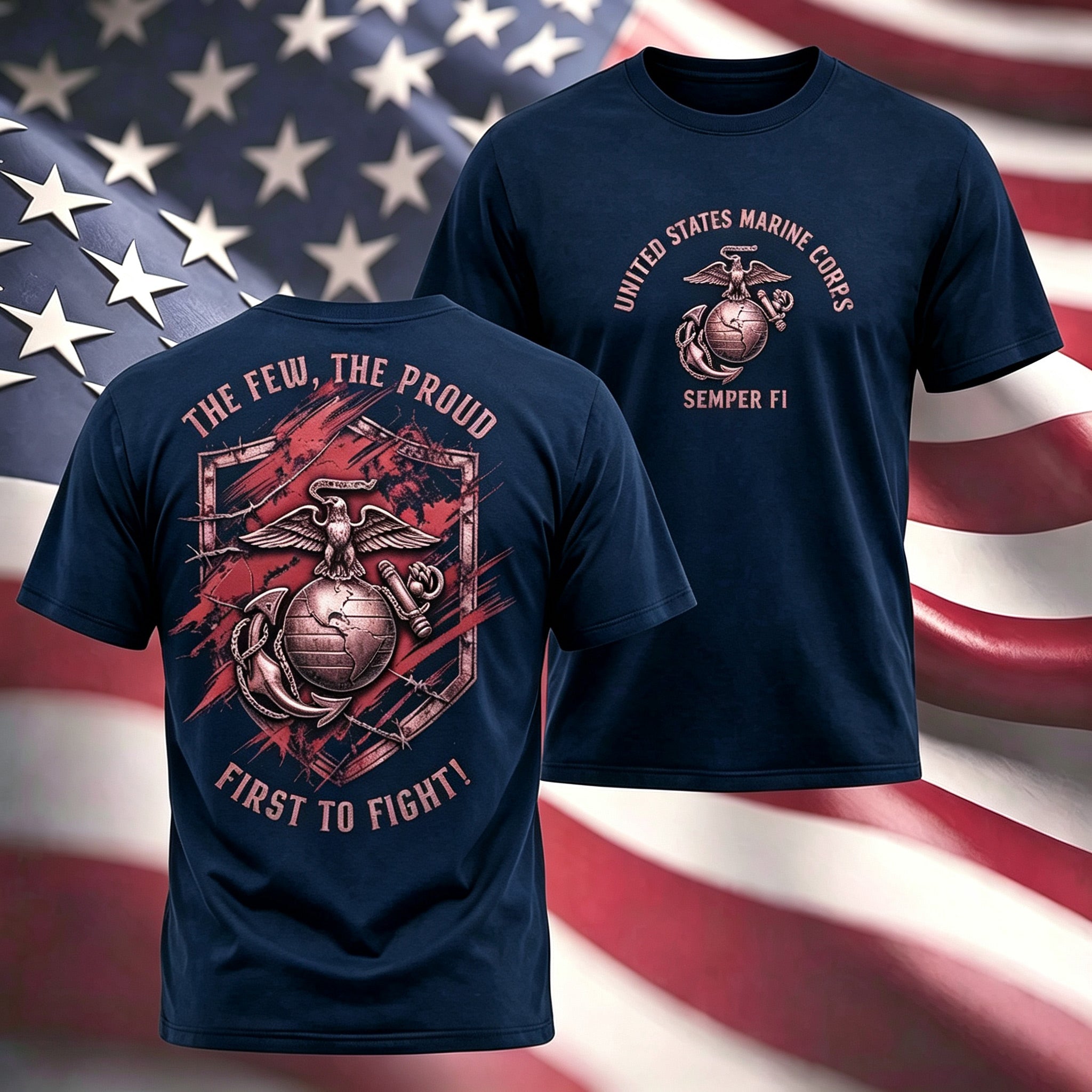 Men Retro Warrior Slogan Graphic Tee