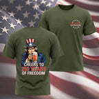 Cheers to 250 Years of Freedom T-Shirt