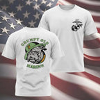 Grumpy Old Marine Bulldog Mascot T-shirt