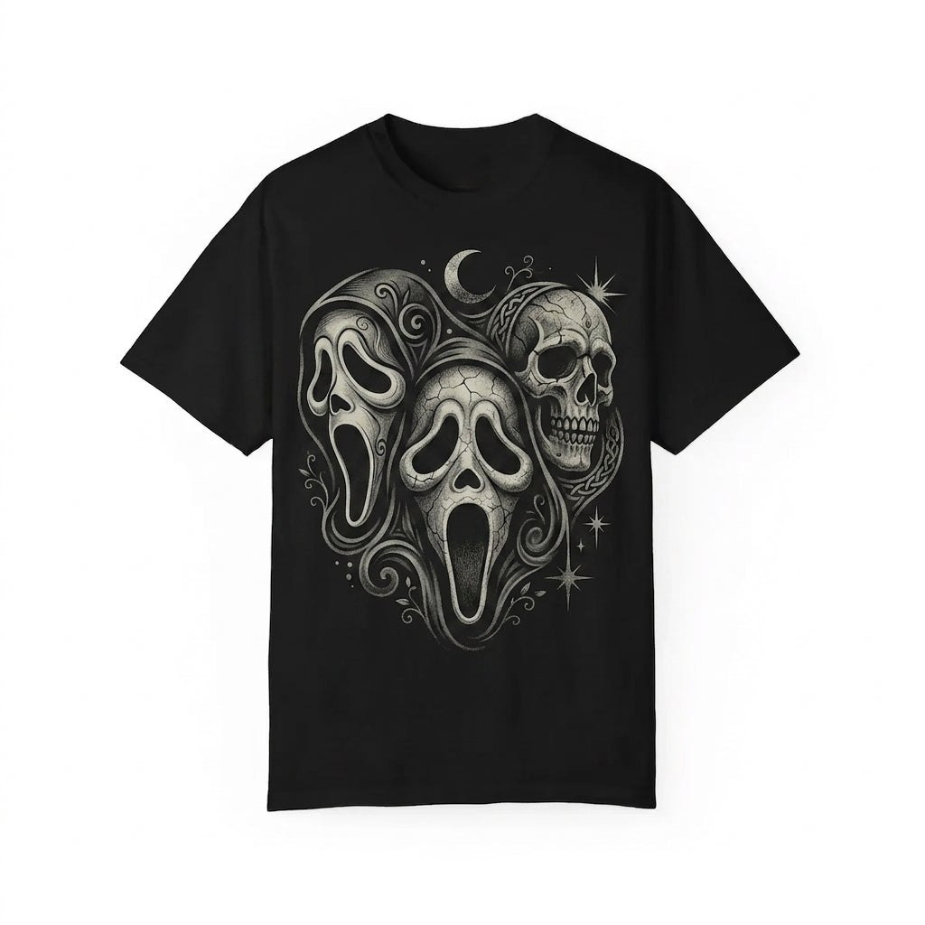 Horror Ghost & Skull Dark Gothic Casual T‑Shirt