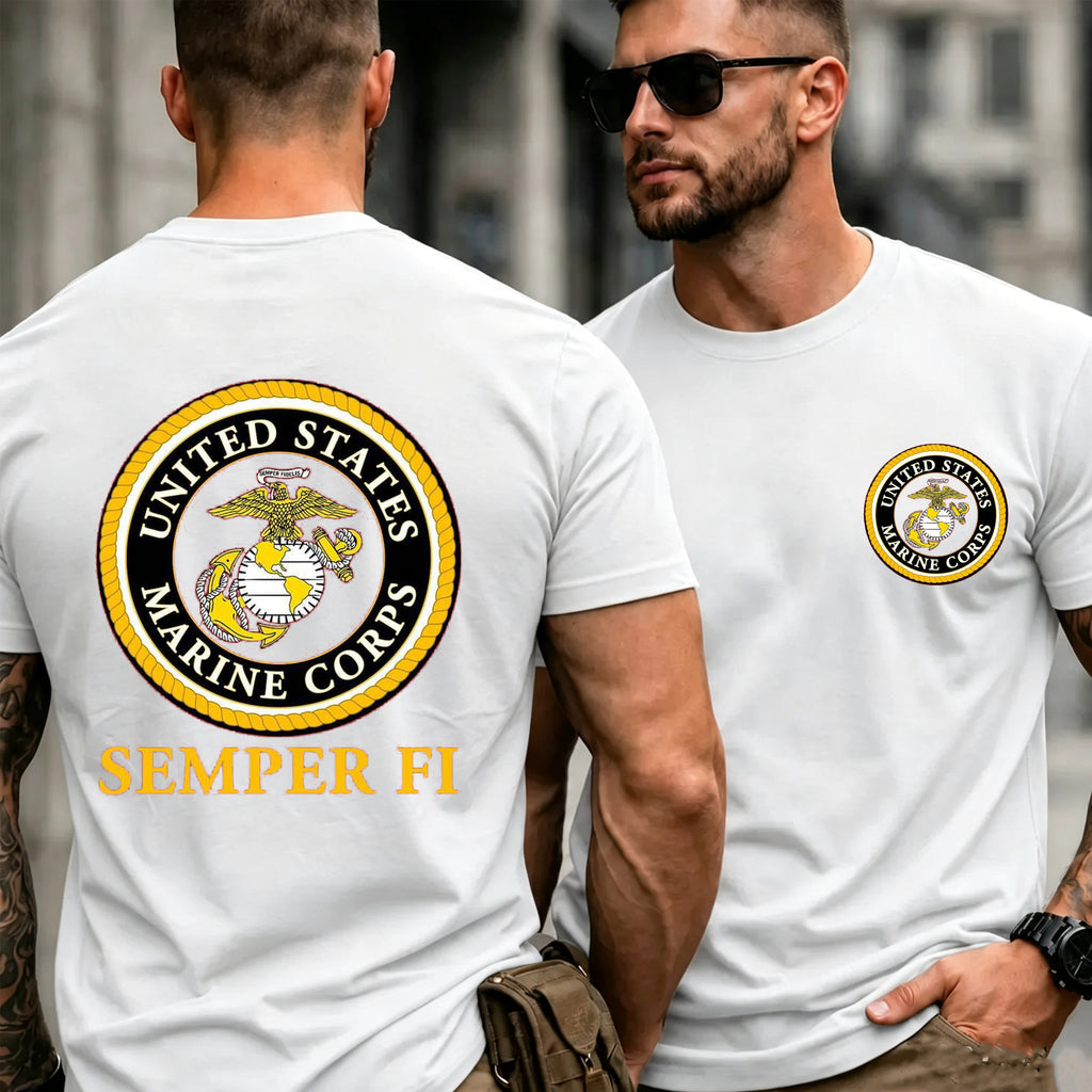 USMC Military Style Graphic T-Shirt