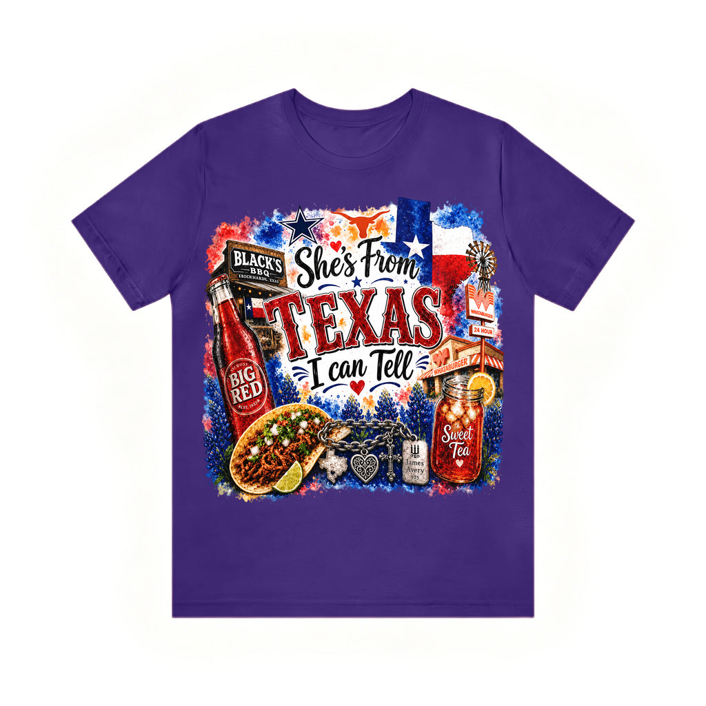 Shes from Texas I Can Tell Lyric Unisex T-shirt