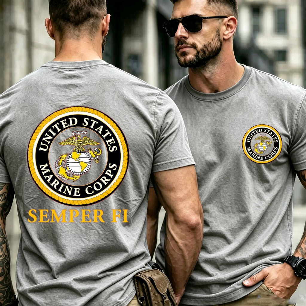 USMC Military Style Graphic T-Shirt