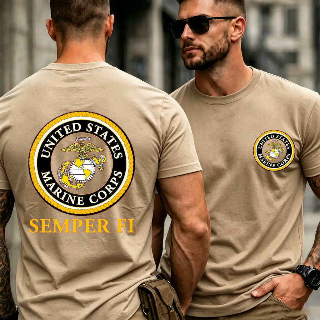 USMC Military Style Graphic T-Shirt