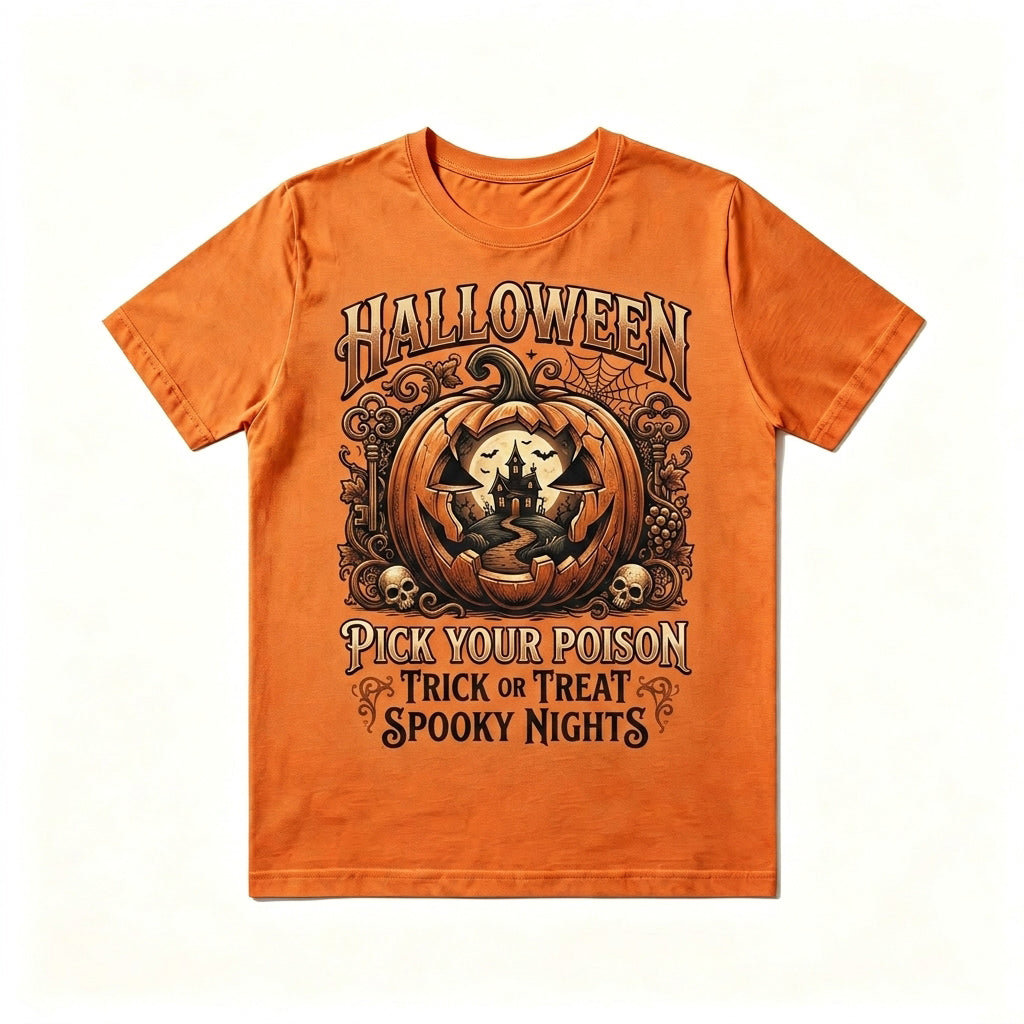 Pick Your Poison Spooky Nights Fall Tee