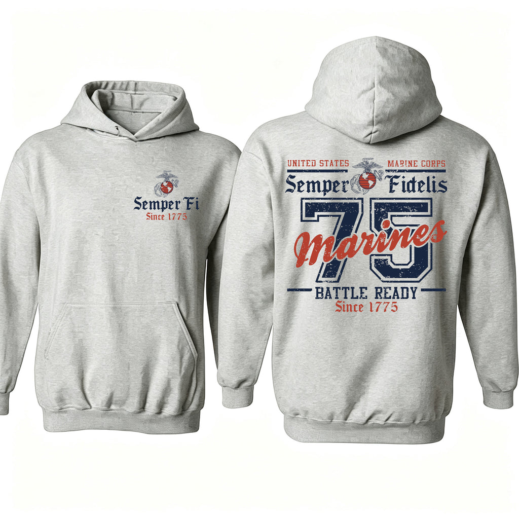 USMC Battle Ready '75 Hoodie