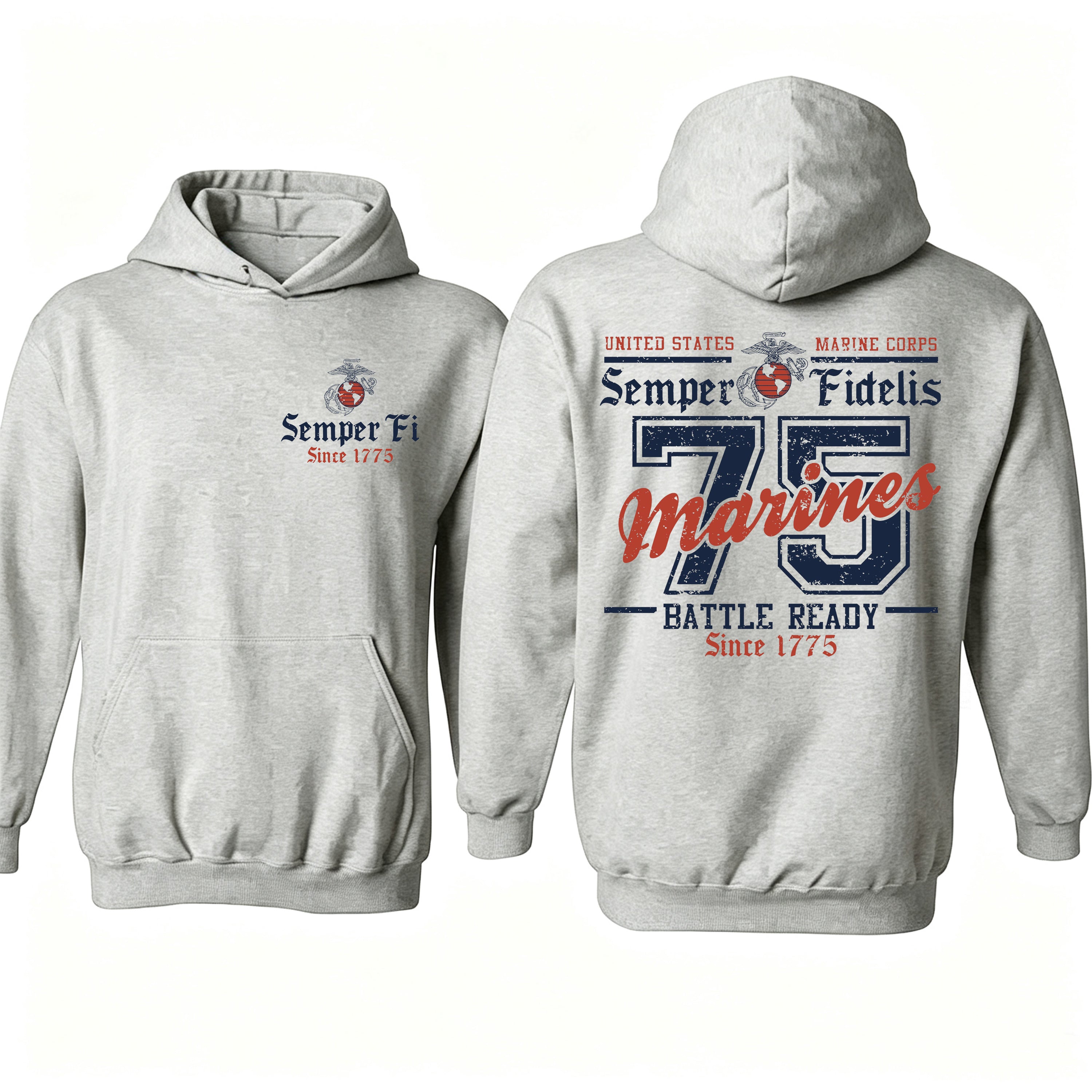 USMC Battle Ready '75 Hoodie