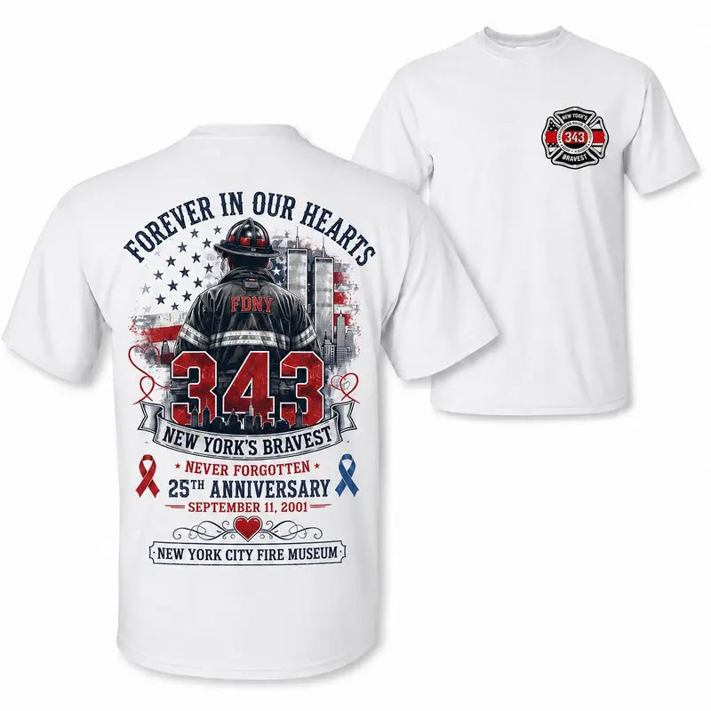 Retro Commemorative Letter Men Short Sleeve