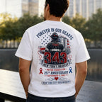 Retro Commemorative Letter Men Short Sleeve