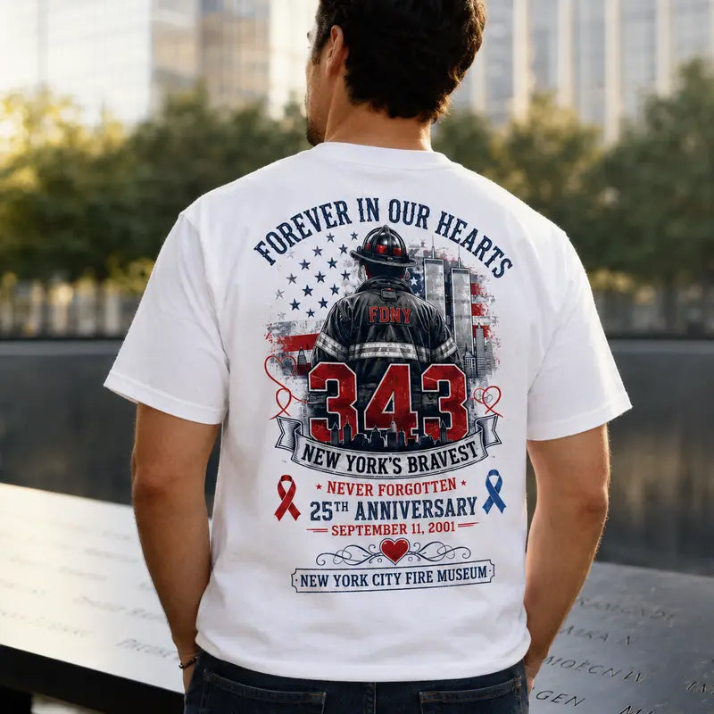Retro Commemorative Letter Men Short Sleeve