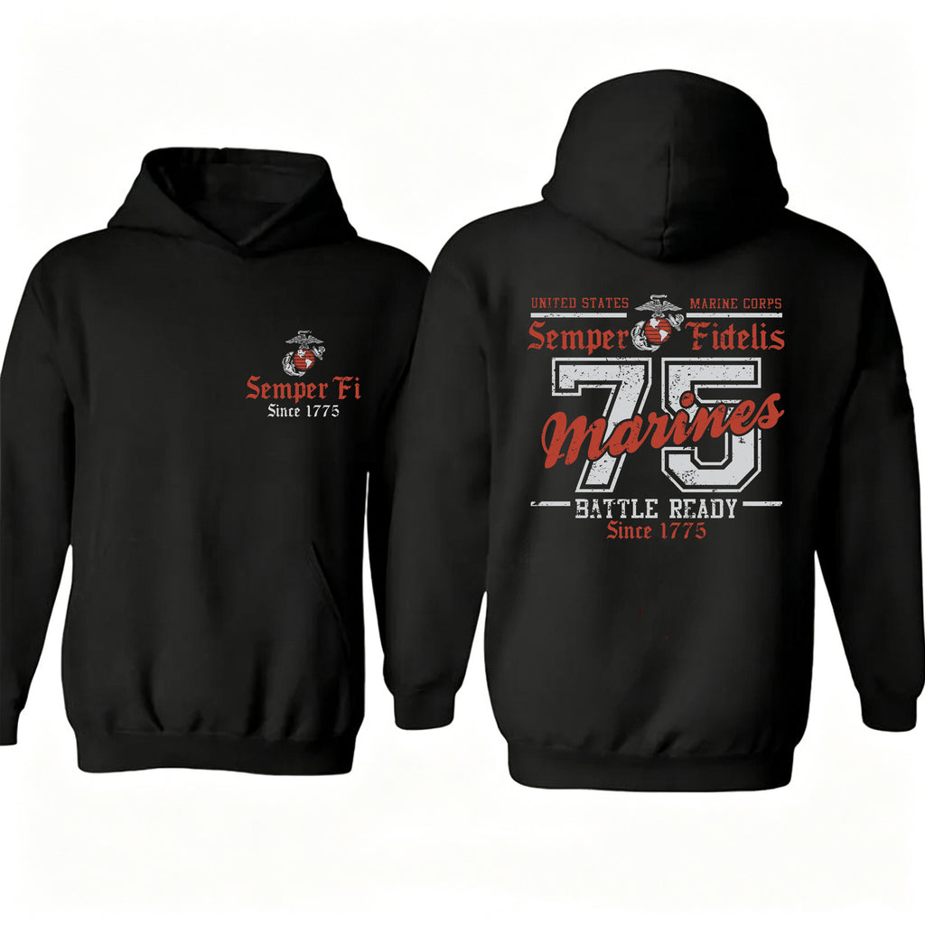USMC Battle Ready '75 Hoodie