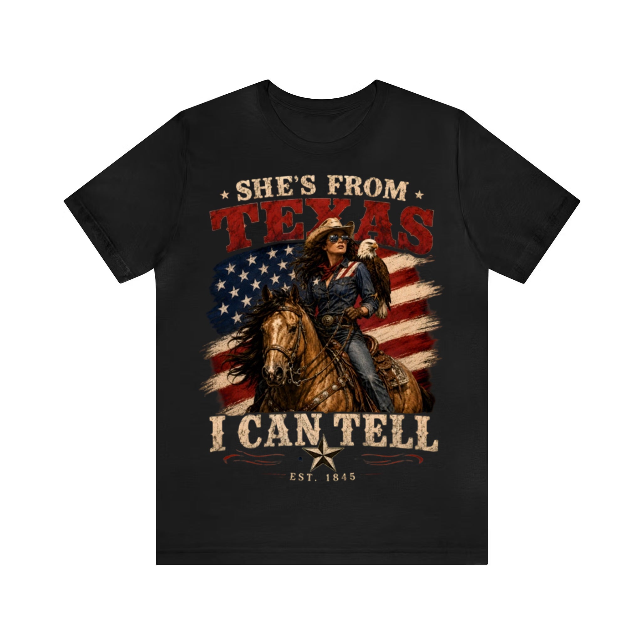 She's From Texas I Can Tell State Pride Rider T-Shirt