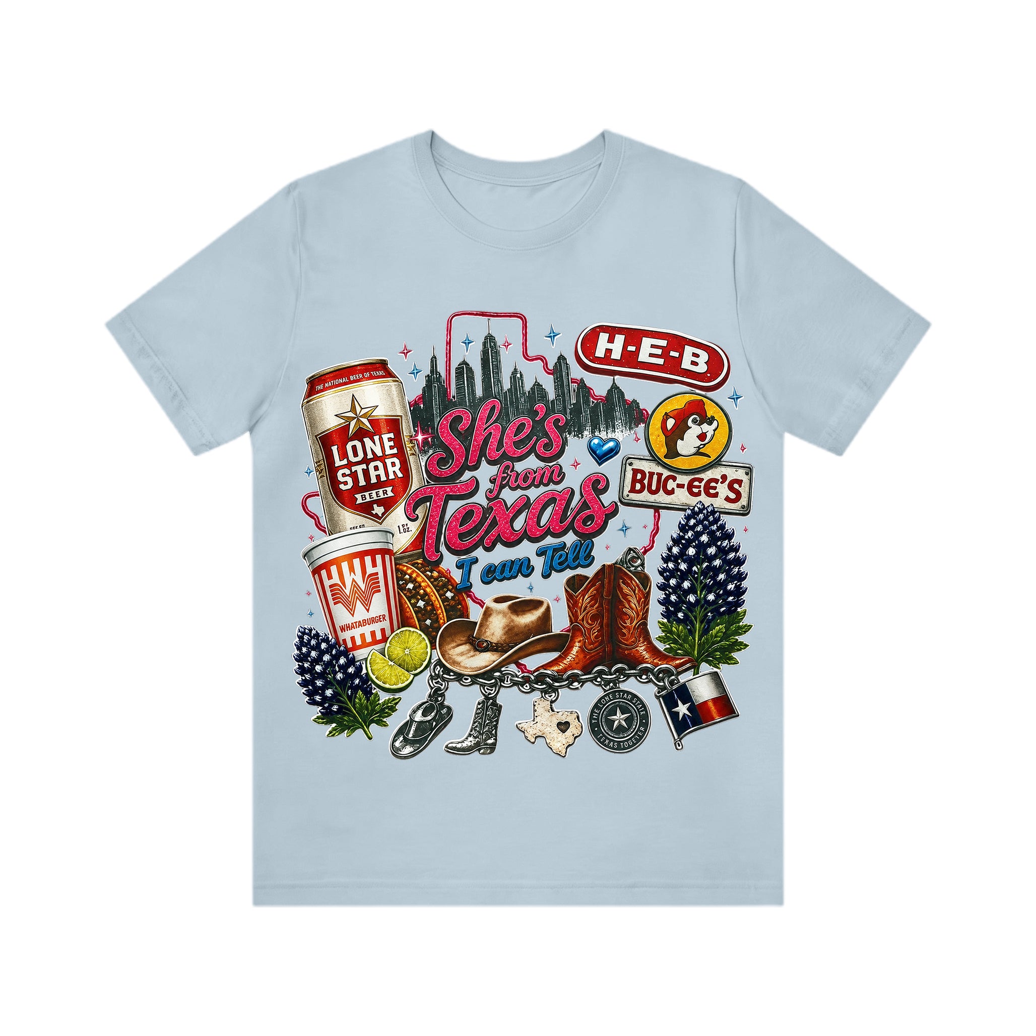 "She's From Texas I Can Tell" Unisex T-shirt