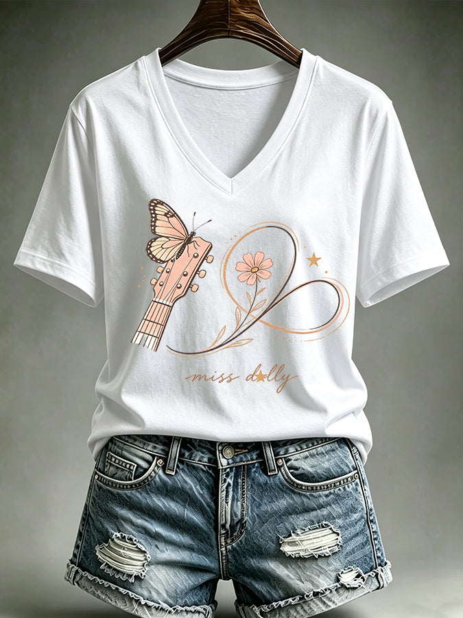 Women'S Commemorative Printed Casual T-Shirt