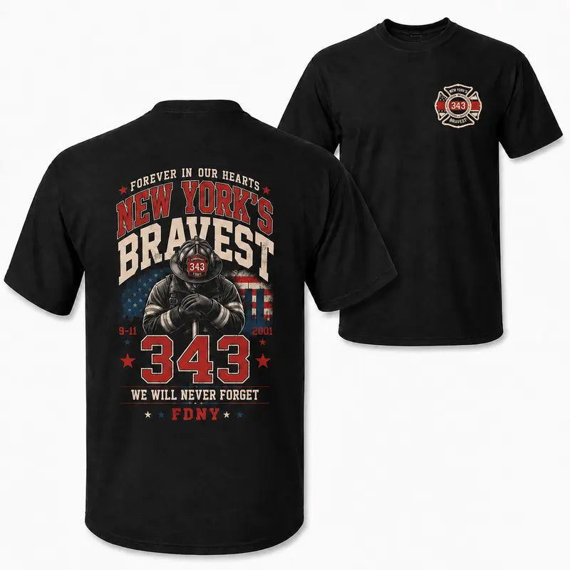 Distressed Tribute Figure Print Men Tee