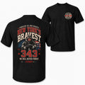 Distressed Tribute Figure Print Men Tee